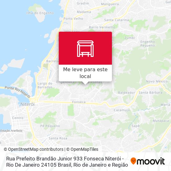 Rua Prefeito Brandão Junior 933 Fonseca Niterói - Rio De Janeiro 24105 Brasil mapa