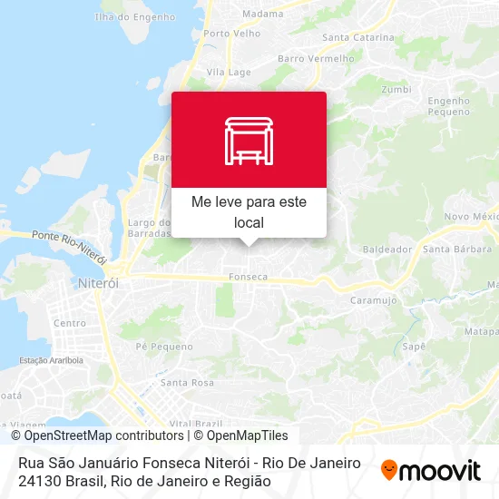 Rua São Januário Fonseca Niterói - Rio De Janeiro 24130 Brasil mapa