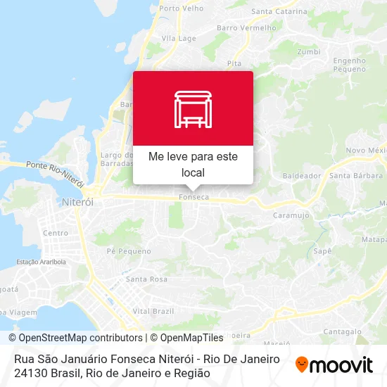 Rua São Januário Fonseca Niterói - Rio De Janeiro 24130 Brasil mapa