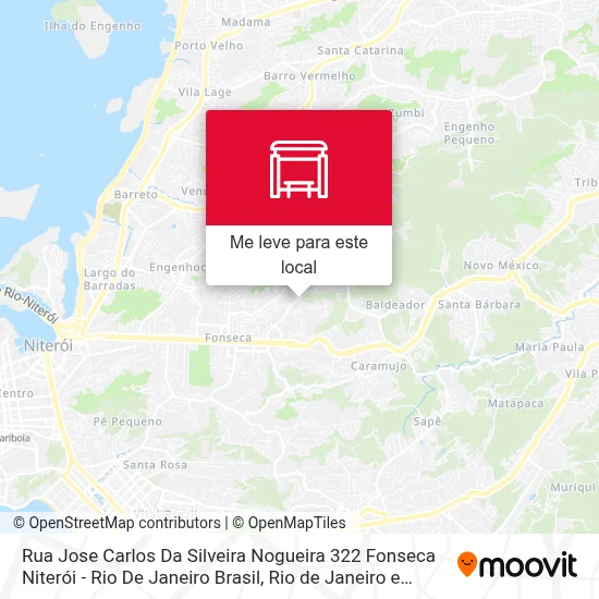 Rua Jose Carlos Da Silveira Nogueira 322 Fonseca Niterói - Rio De Janeiro Brasil mapa