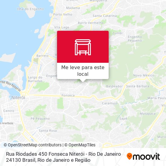 Rua Riodades 450 Fonseca Niterói - Rio De Janeiro 24130 Brasil mapa