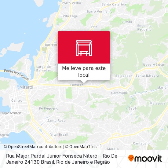 Rua Major Pardal Júnior Fonseca Niterói - Rio De Janeiro 24130 Brasil mapa