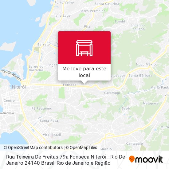 Rua Teixeira De Freitas 79a Fonseca Niterói - Rio De Janeiro 24140 Brasil mapa