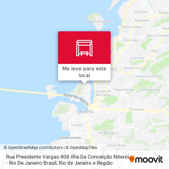 Rua Presidente Vargas 408 Ilha Da Conceição Niterói - Rio De Janeiro Brasil mapa