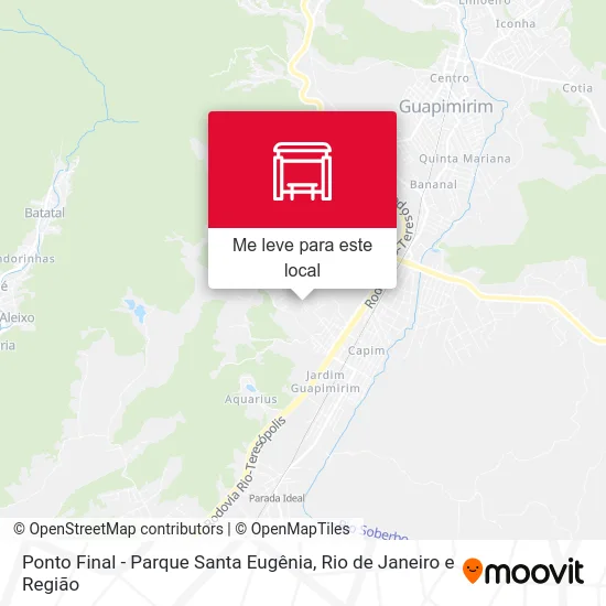 Ponto Final - Parque Santa Eugênia mapa