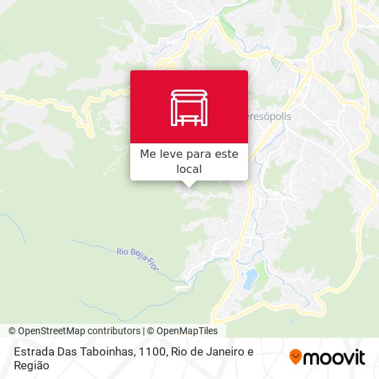 Estrada Das Taboinhas, 1100 mapa
