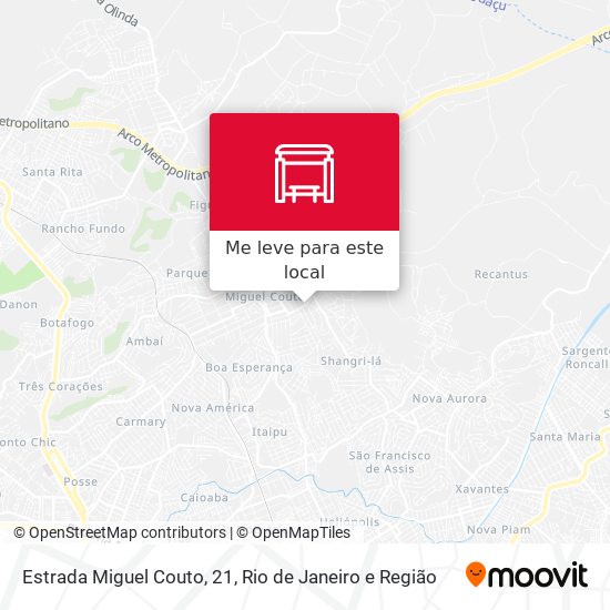 Estrada Miguel Couto, 21 mapa