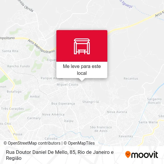 Rua Doutor Daniel De Mello, 85 mapa