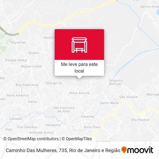 Caminho Das Mulheres, 735 mapa