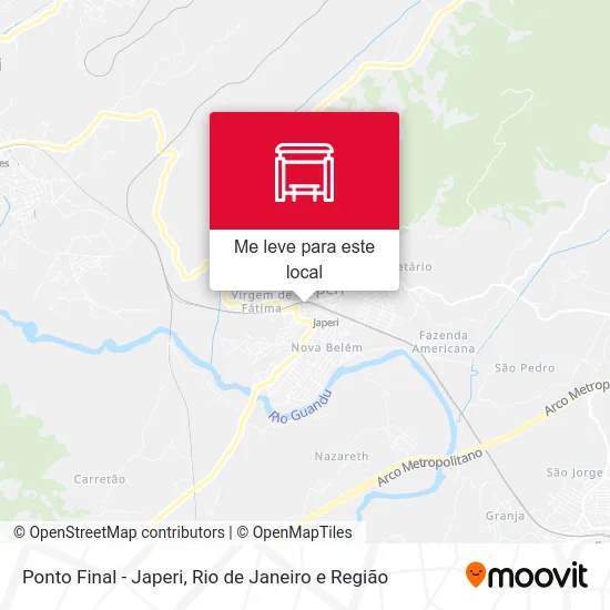 Ponto Final - Japeri mapa