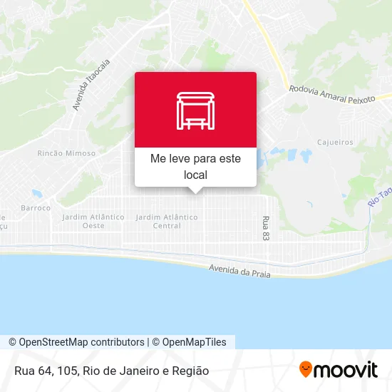 Rua 64, 105 mapa