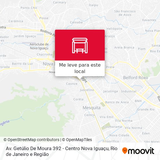 Av. Getúlio De Moura 392 - Centro Nova Iguaçu mapa