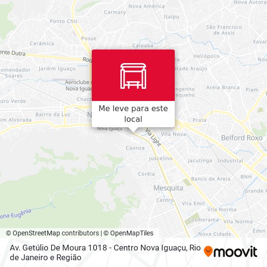 Av. Getúlio De Moura 1018 - Centro Nova Iguaçu mapa