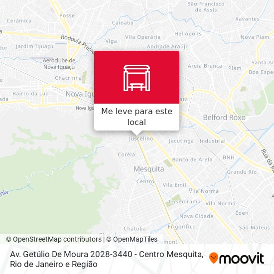 Av. Getúlio De Moura 2028-3440 - Centro Mesquita mapa