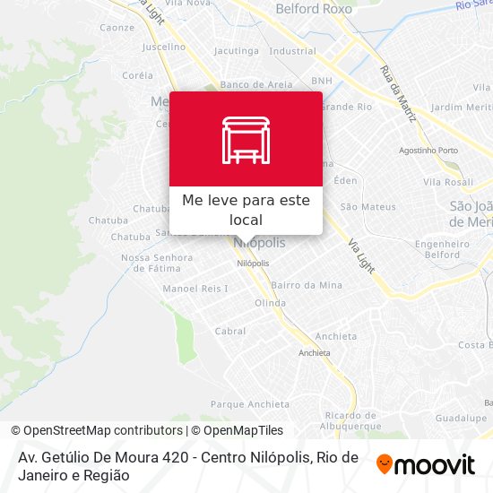 Av. Getúlio De Moura 420 - Centro Nilópolis mapa