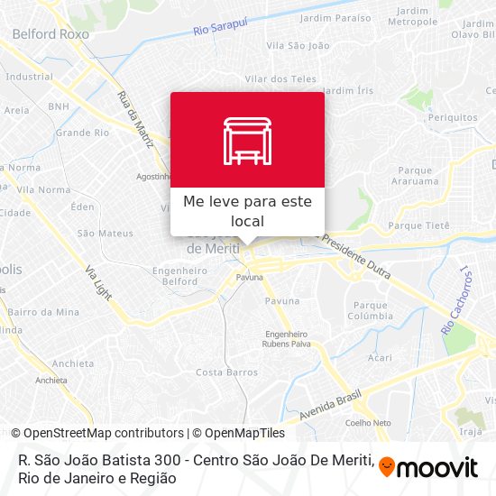 R. São João Batista 300 - Centro São João De Meriti mapa