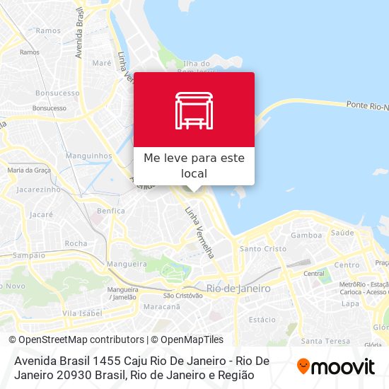 Avenida Brasil 1455 Caju Rio De Janeiro - Rio De Janeiro 20930 Brasil mapa