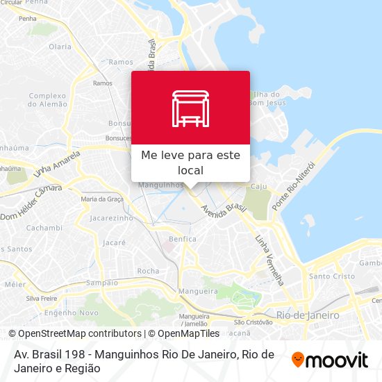 Av. Brasil 198 - Manguinhos Rio De Janeiro mapa