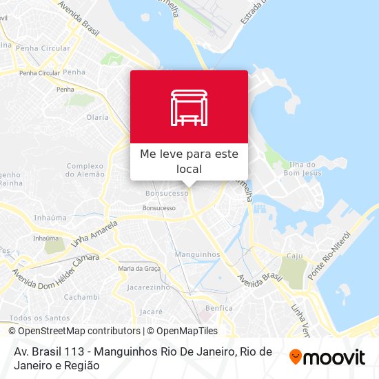 Av. Brasil 113 - Manguinhos Rio De Janeiro mapa