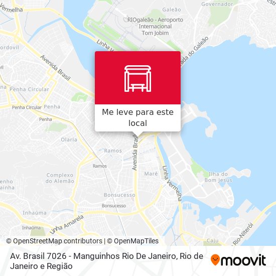 Av. Brasil 7026 - Manguinhos Rio De Janeiro mapa