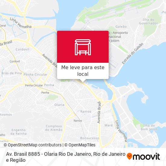 Av. Brasil 8885 - Olaria Rio De Janeiro mapa