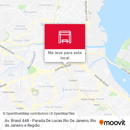 Av. Brasil 448 - Parada De Lucas Rio De Janeiro mapa