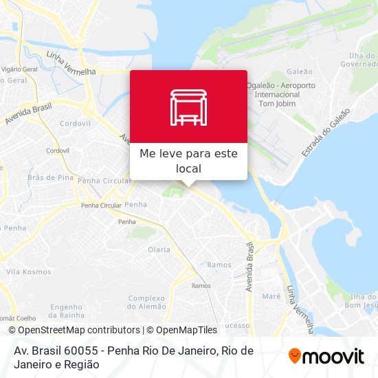 Av. Brasil 60055 - Penha Rio De Janeiro mapa