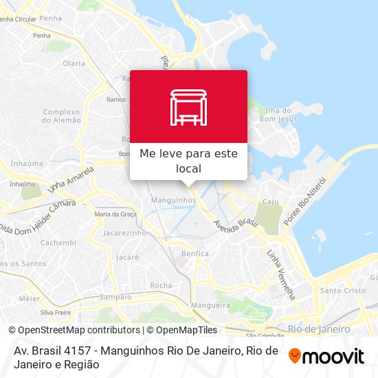 Av. Brasil 4157 - Manguinhos Rio De Janeiro mapa