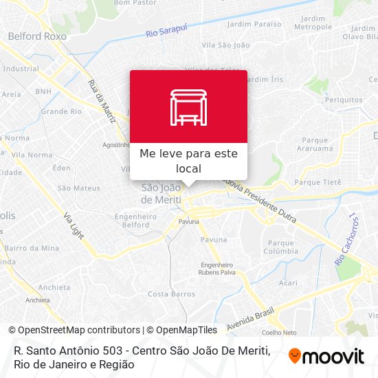 R. Santo Antônio 503 - Centro São João De Meriti mapa