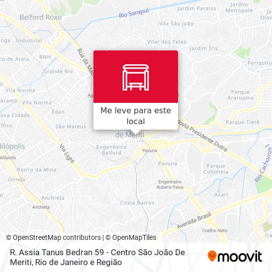 R. Assia Tanus Bedran 59 - Centro São João De Meriti mapa