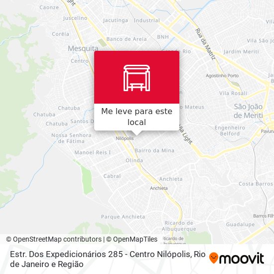 Estr. Dos Expedicionários 285 - Centro Nilópolis mapa
