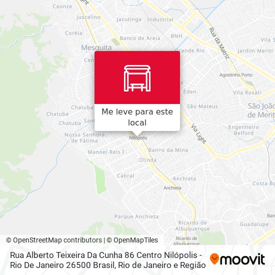 Rua Alberto Teixeira Da Cunha 86 Centro Nilópolis - Rio De Janeiro 26500 Brasil mapa