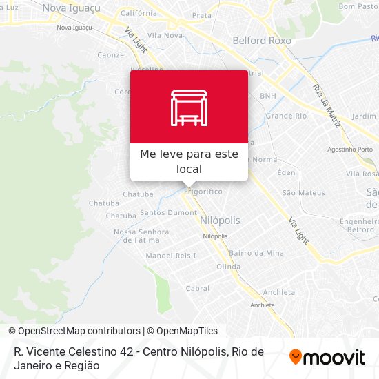 R. Vicente Celestino 42 - Centro Nilópolis mapa
