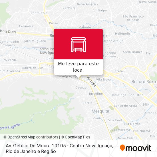 Av. Getúlio De Moura 10105 - Centro Nova Iguaçu mapa