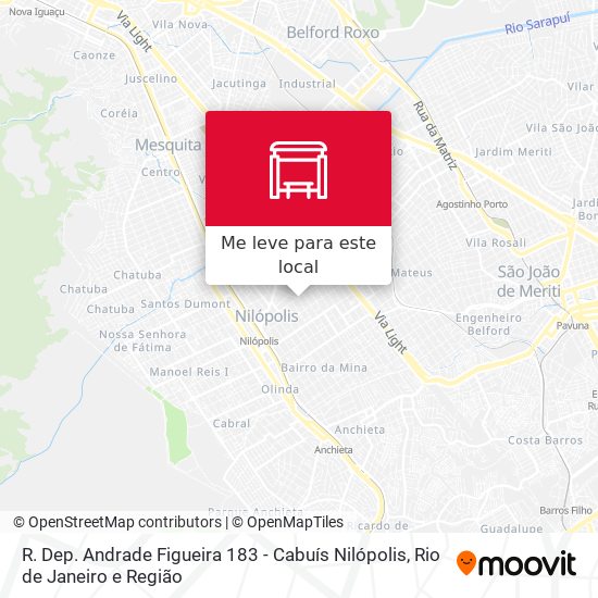 R. Dep. Andrade Figueira 183 - Cabuís Nilópolis mapa