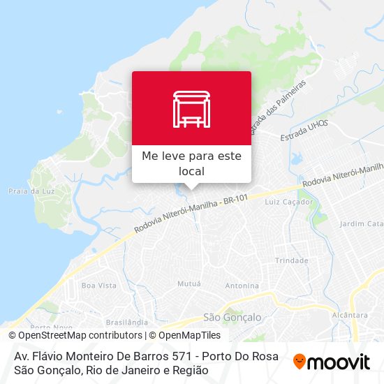 Av. Flávio Monteiro De Barros 571 - Porto Do Rosa São Gonçalo mapa