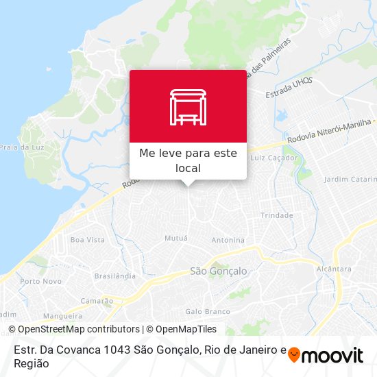 Estr. Da Covanca 1043 São Gonçalo mapa