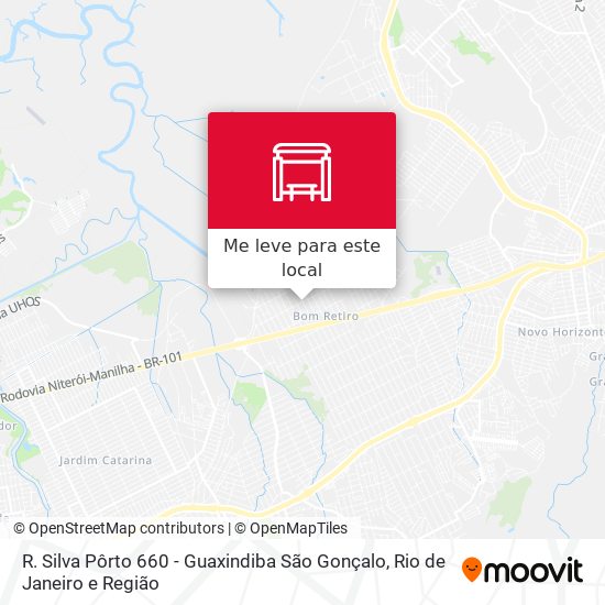 R. Silva Pôrto 660 - Guaxindiba São Gonçalo mapa