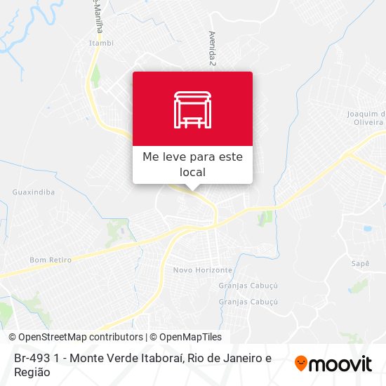 Br-493 1 - Monte Verde Itaboraí mapa
