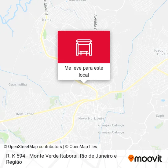 R. K 594 - Monte Verde Itaboraí mapa