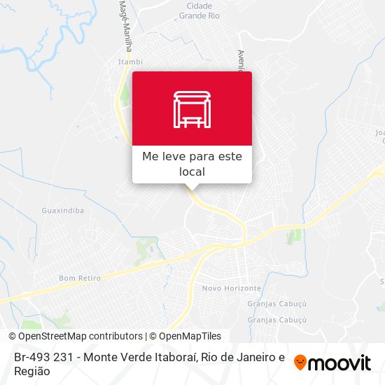 Br-493 231 - Monte Verde Itaboraí mapa