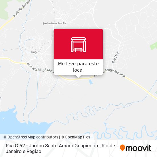 Rua G 52 - Jardim Santo Amaro Guapimirim mapa