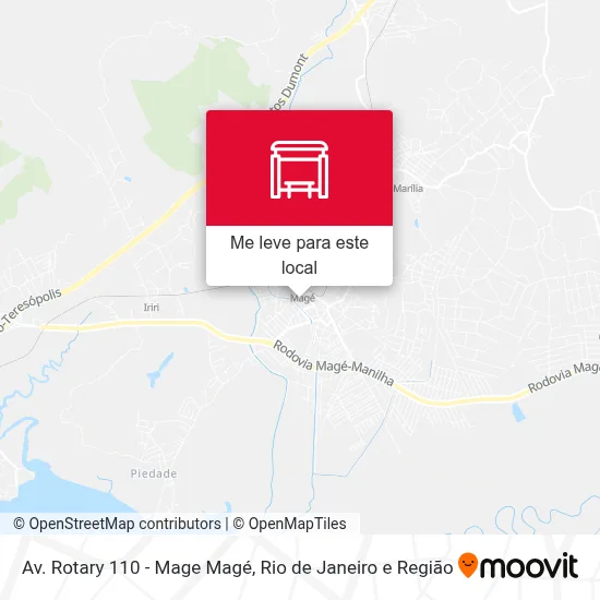 Av. Rotary 110 - Mage Magé mapa