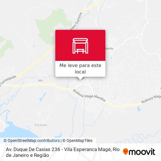 Av. Duque De Caxias 236 - Vila Esperanca Magé mapa