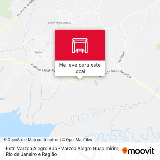 Estr. Varzea Alegre 805 - Várzea Alegre Guapimirim mapa