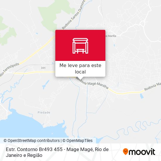 Estr. Contorno Br493 455 - Mage Magé mapa