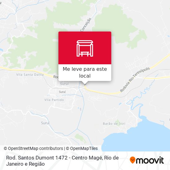 Rod. Santos Dumont 1472 - Centro Magé mapa