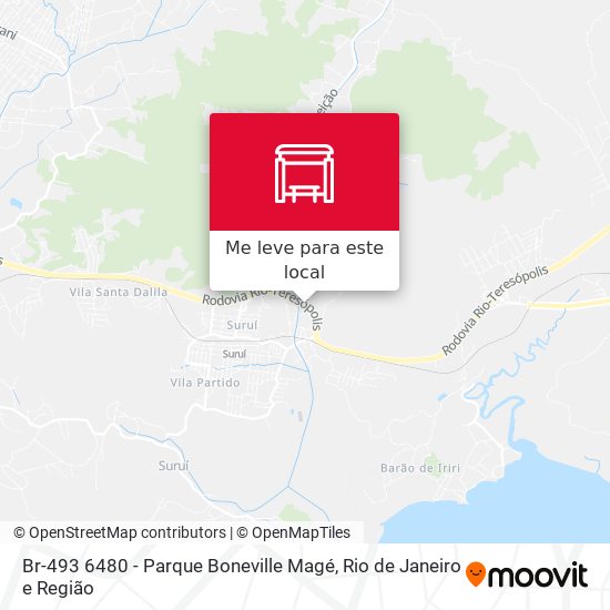 Br-493 6480 - Parque Boneville Magé mapa