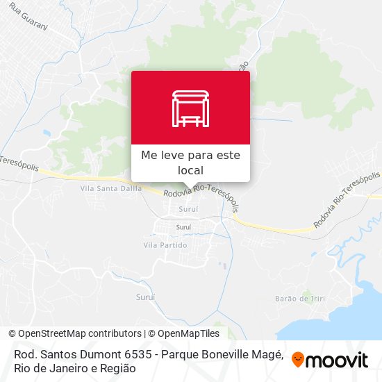Rod. Santos Dumont 6535 - Parque Boneville Magé mapa