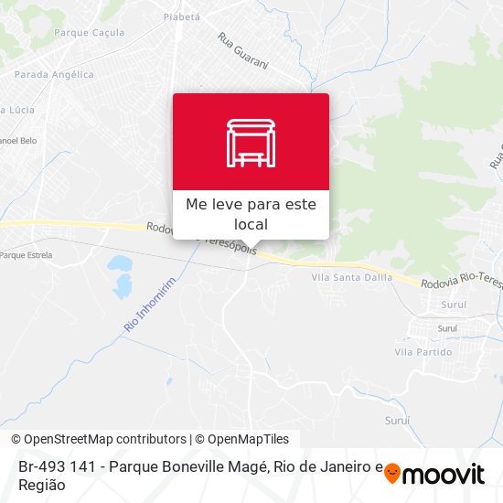 Br-493 141 - Parque Boneville Magé mapa